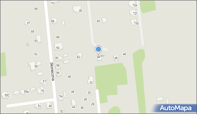 Węgrów, Strefowa, 44, mapa Węgrów