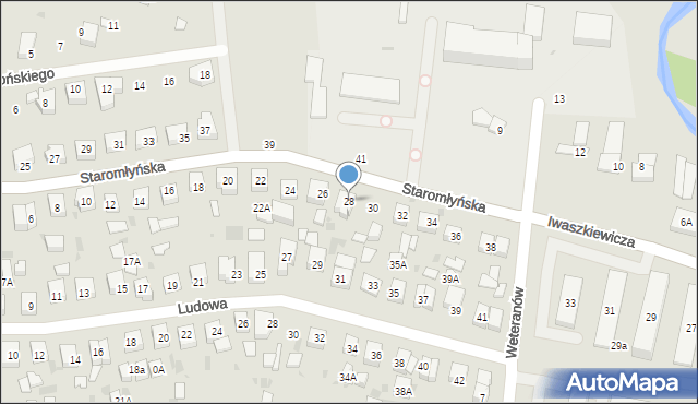 Wejherowo, Staromłyńska, 28, mapa Wejherowo