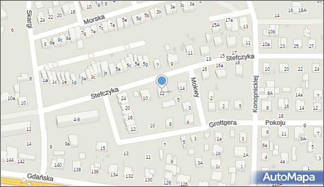 Wejherowo, Stefczyka Franciszka, 12, mapa Wejherowo