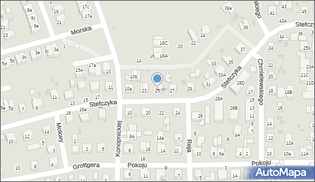 Wejherowo, Stefczyka Franciszka, 25, mapa Wejherowo