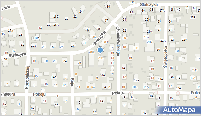 Wejherowo, Stefczyka Franciszka, 28B, mapa Wejherowo