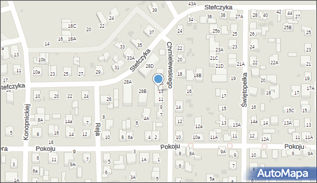 Wejherowo, Stefczyka Franciszka, 28C, mapa Wejherowo