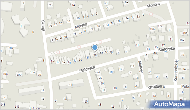 Wejherowo, Stefczyka Franciszka, 5a, mapa Wejherowo