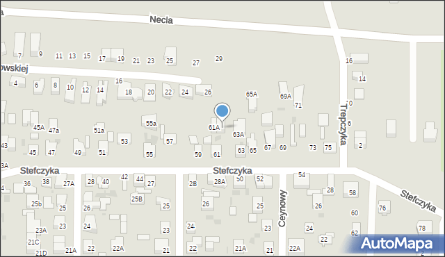 Wejherowo, Stefczyka Franciszka, 61B, mapa Wejherowo