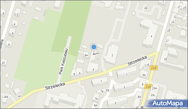 Wejherowo, Strzelecka, 4A, mapa Wejherowo