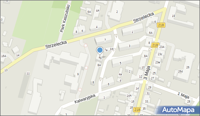 Wejherowo, Strzelecka, 7b, mapa Wejherowo