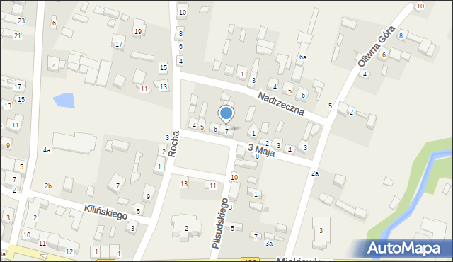 Widawa, Stary Rynek, 7, mapa Widawa