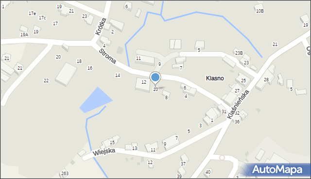 Wieliczka, Stroma, 10, mapa Wieliczka