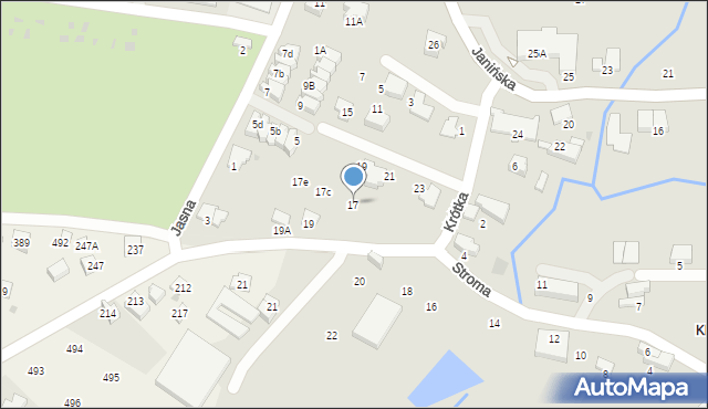 Wieliczka, Stroma, 17, mapa Wieliczka