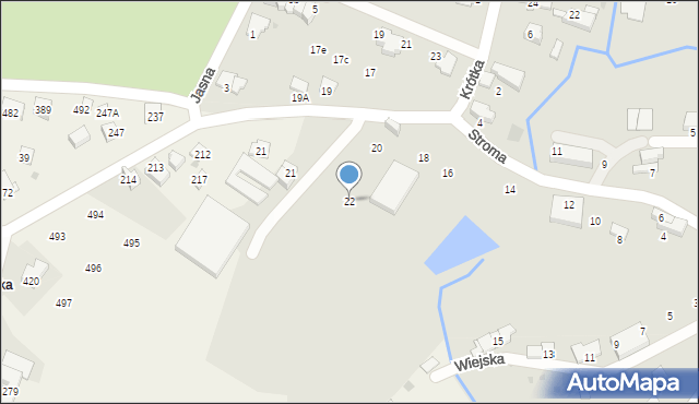 Wieliczka, Stroma, 22, mapa Wieliczka