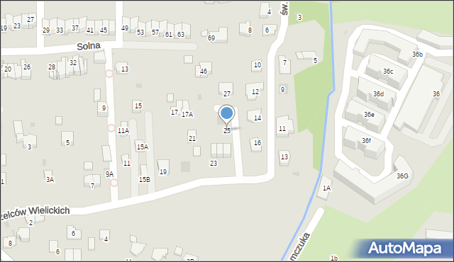 Wieliczka, Strzelców Wielickich, 25, mapa Wieliczka