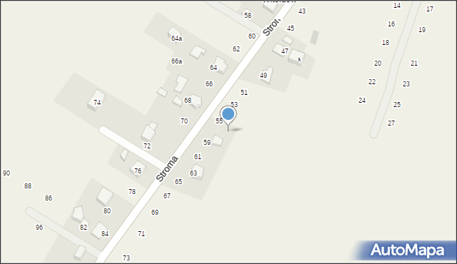 Wielka Wieś, Stroma, 57, mapa Wielka Wieś