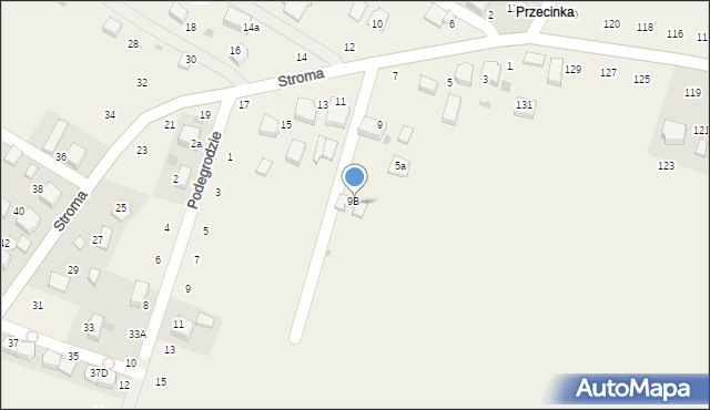 Wielka Wieś, Stroma, 9C, mapa Wielka Wieś