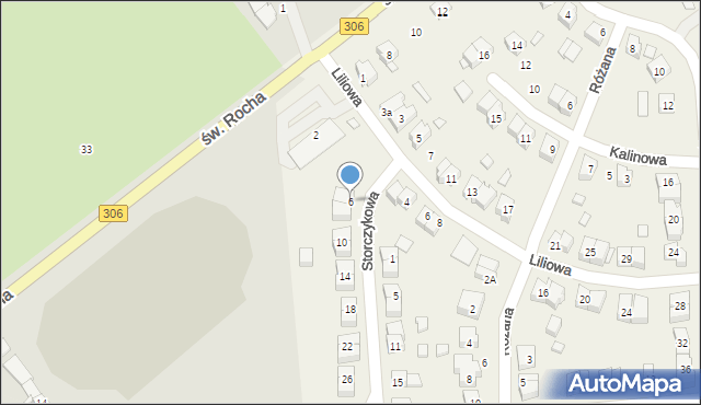 Wielka Wieś, Storczykowa, 6, mapa Wielka Wieś