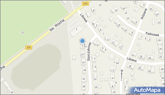 Wielka Wieś, Storczykowa, 8, mapa Wielka Wieś