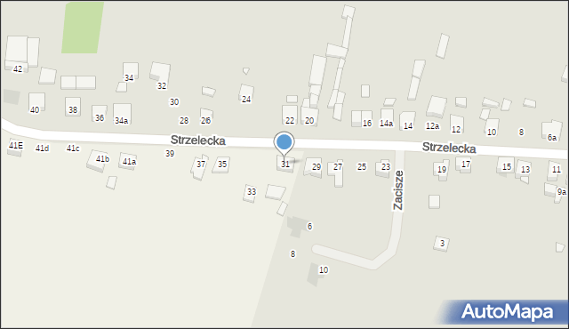 Wielka Wieś, Strzelecka, 31, mapa Wielka Wieś