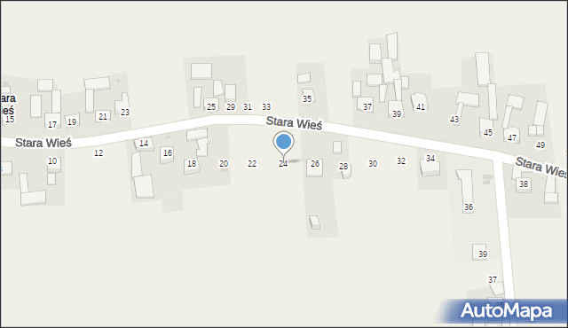 Wielmoża, Stara Wieś, 24, mapa Wielmoża