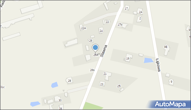 Wielogóra, Stawna, 26A, mapa Wielogóra