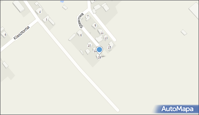 Wielowieś, Stawowa, 14, mapa Wielowieś