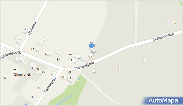 Wilamowice, Starowiejska, 2a, mapa Wilamowice