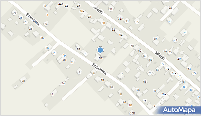 Wilcza, Stawowa, 5a, mapa Wilcza