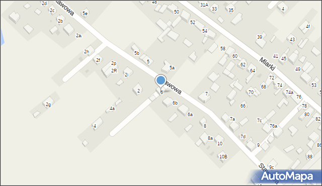 Wilcza, Stawowa, 6, mapa Wilcza
