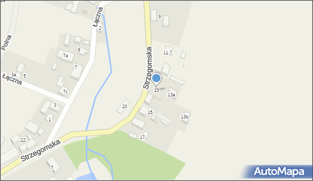 Wilczków, Strzegomska, 13, mapa Wilczków