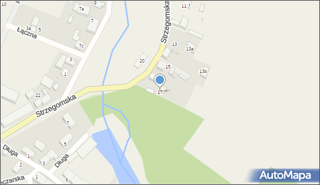 Wilczków, Strzegomska, 17, mapa Wilczków