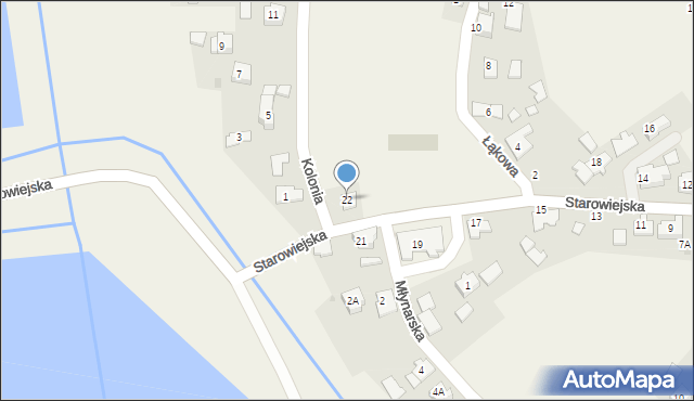 Wilczkowice, Starowiejska, 22, mapa Wilczkowice