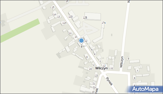 Wilczyn, Strzelińska, 8, mapa Wilczyn