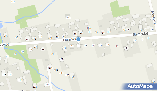 Wilków, Stara Wieś, 21, mapa Wilków