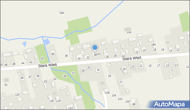 Wilków, Stara Wieś, 30, mapa Wilków