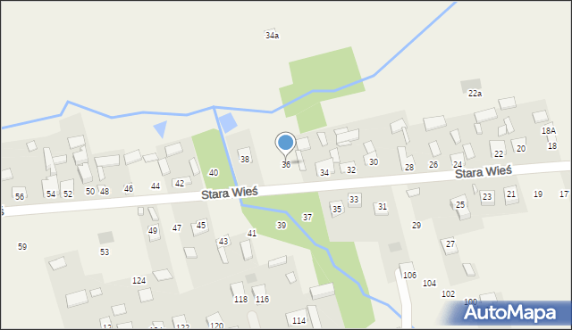 Wilków, Stara Wieś, 36, mapa Wilków