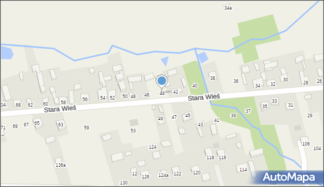 Wilków, Stara Wieś, 44, mapa Wilków