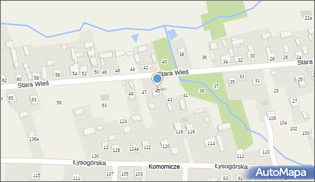 Wilków, Stara Wieś, 45, mapa Wilków
