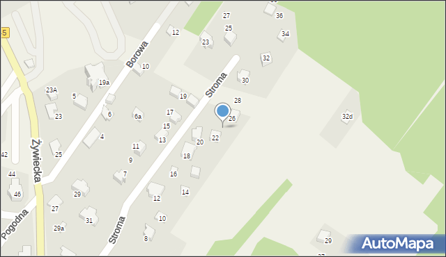 Wilkowice, Stroma, 24, mapa Wilkowice