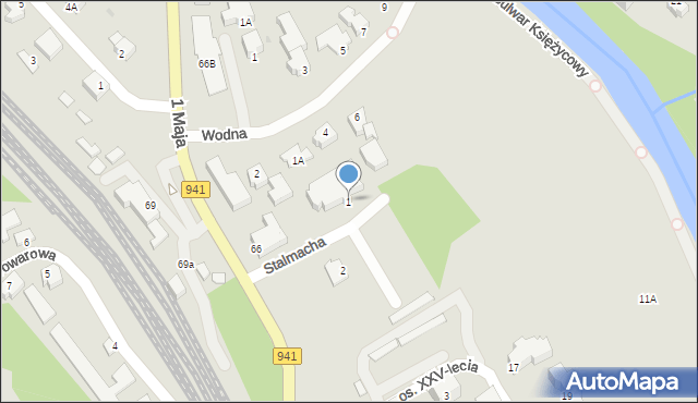 Wisła, Stalmacha Pawła, 1, mapa Wisła