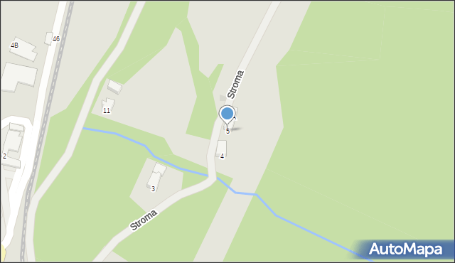Wisła, Stroma, 5, mapa Wisła