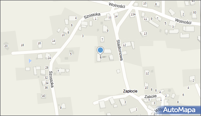 Wiślica, Stadionowa, 5, mapa Wiślica