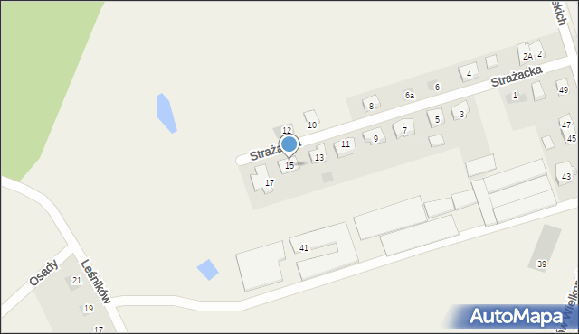 Włoszakowice, Strażacka, 15, mapa Włoszakowice