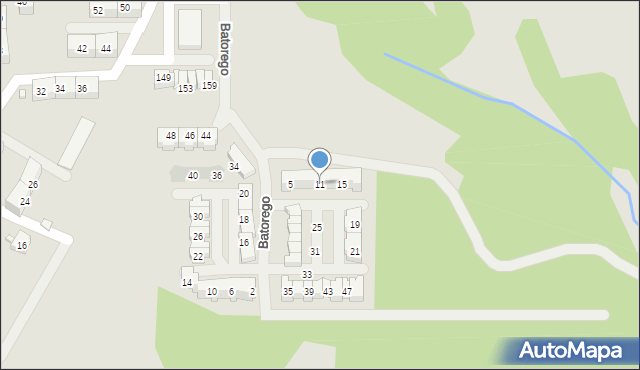 Wodzisław Śląski, Stefana Batorego, 11, mapa Wodzisławia Śląskiego