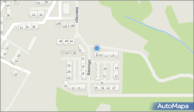 Wodzisław Śląski, Stefana Batorego, 5, mapa Wodzisławia Śląskiego