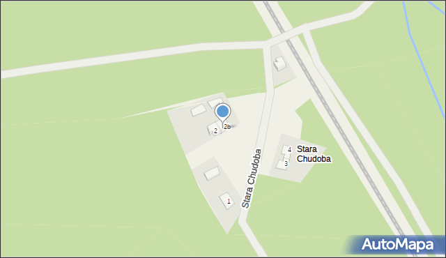 Wojciechów, Stara Chudoba, 2A, mapa Wojciechów