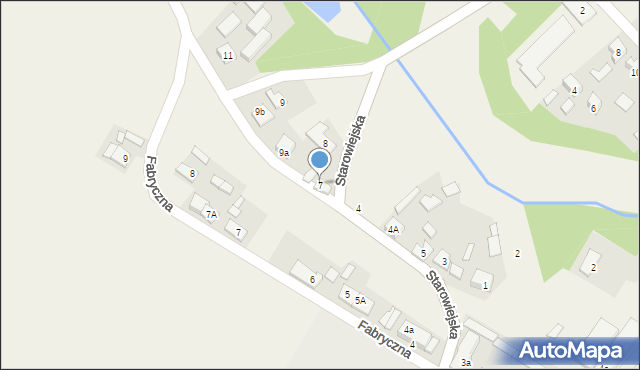 Wojciechów, Starowiejska, 7, mapa Wojciechów