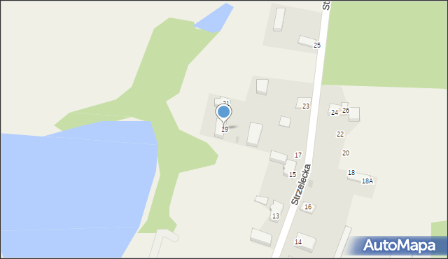Wojcieszyce, Strzelecka, 19, mapa Wojcieszyce