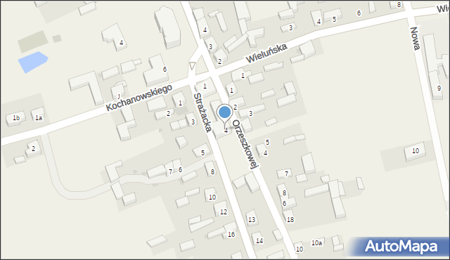 Wójcin, Strażacka, 4, mapa Wójcin