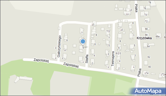 Wojkowice, Staffa Leopolda, 3, mapa Wojkowice