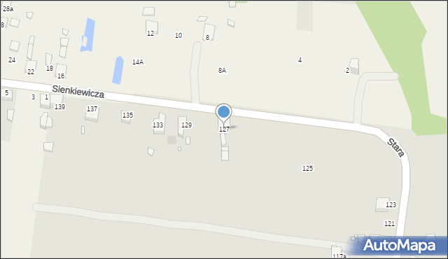 Wojkowice, Stara, 127, mapa Wojkowice