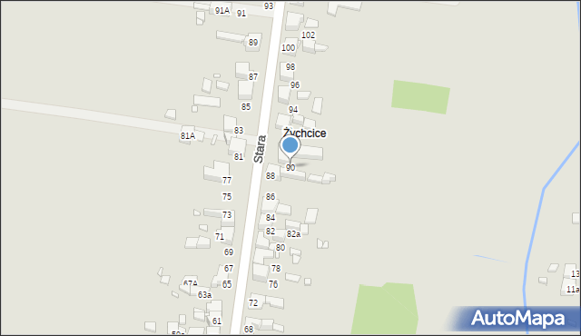 Wojkowice, Stara, 90, mapa Wojkowice