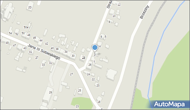 Wojkowice, Strażacka, 2, mapa Wojkowice